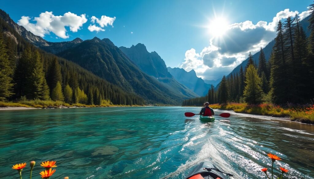 Rocky Mountain kayaking