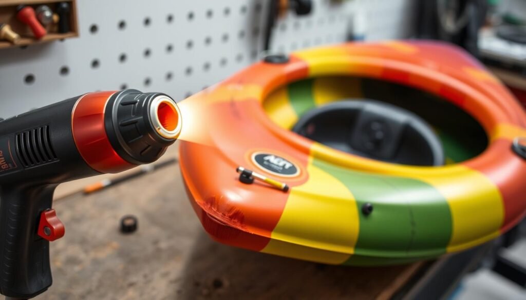 heat gun for inflatable kayak repair